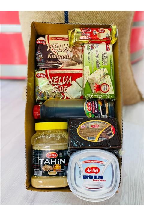 AkHel Helva Tahin Pekmez Köpük Helva Yaz Helvası Doğal 1 kg Giresun Fındığı Hediye