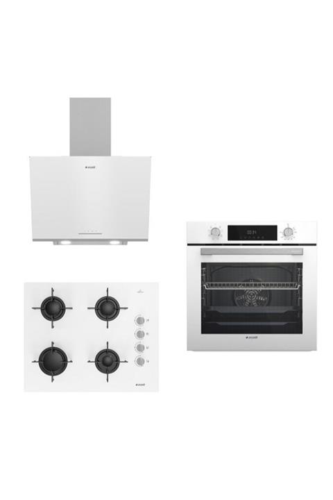 Arçelik New Star Beyaz Cam Ankastre Set ( ADE 606 B - OCD T 651 EB - AFC 340 B )