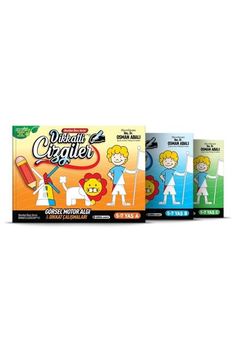 Adeda Yayınları Adeda Okuldan Önce Serisi - Dikkatli Çizgiler 3'lü Set