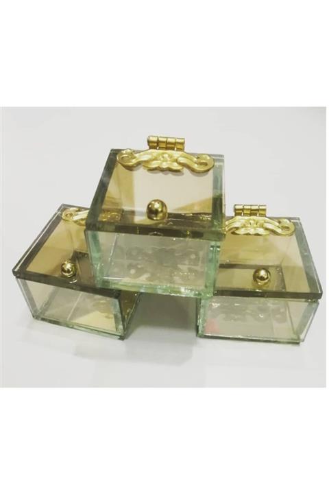 GÜNERİ HOME Cam Yüzük Kutusu