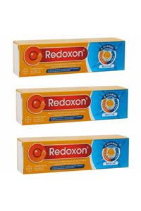 Redoxon Üçlü Etki C Vitamini D Vitamini Çinko Efervesan 15 Tablet 3 Adet