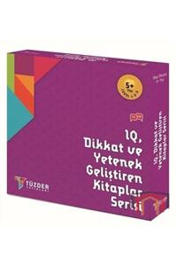 TÜZDER Yayınları 5  Yaş Level 1 2 3 Iq Dikkat ve Yetenek Geliştiren Kitaplar Serisi Seti 9 Kitap Takım