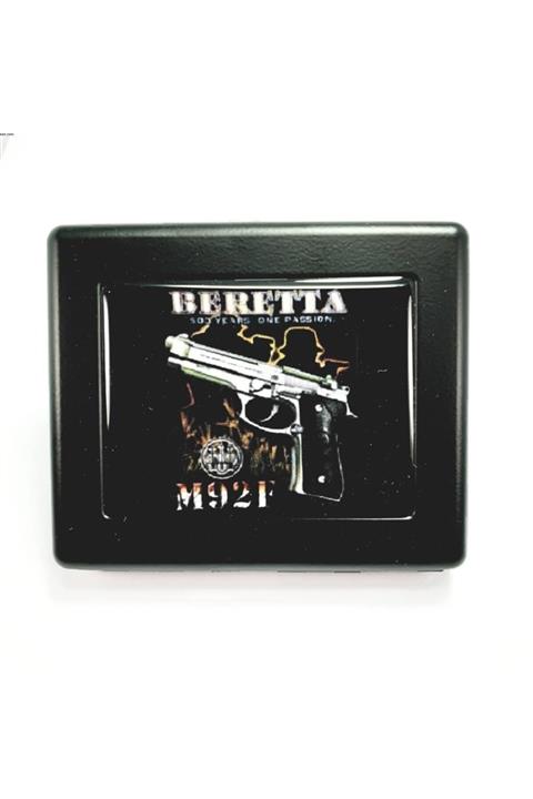 DEGRADE Silah Figürlü Metal Sigara Tabakası Kutusu