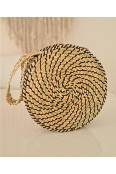 AysBohemTasarım Hasır Büyük Boy Plaj Çantası