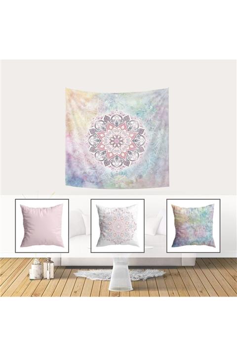 Dibacraft Duvar Halısı Ve Kırlent Kılıfı Takımı