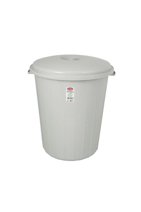 Planet 70 Lt Kapaklı Yuvarlak Plastik Büyük Boy Çöp Kovası Su Et Kovası