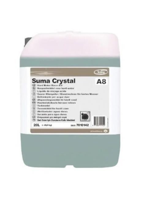 Suma Diversey Crystal A8 20l Orta Ve Sert Sular Için Bulaşık Makinesi Durulama Maddesi