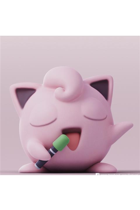 3D House Pokemon - Jigglypuff Figürü ( 10 Cm )