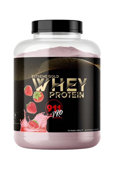 911 Pro Nutrition Extreme Gold Whey Protein Çilek 2100gr
