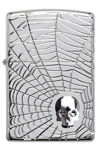 Zippo 167 Spider Web Skull Design Çakmak