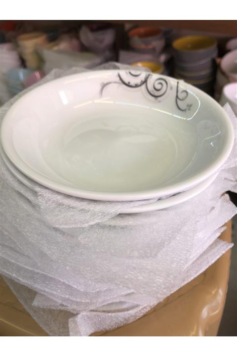 Güral Porselen Güral Desenli 14 Cm Çukur Tabak 6 Lı