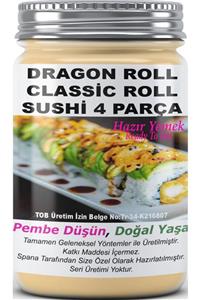 SPANA Dragon Roll Classic Roll Sushi 4 Parça Ev Yapımı Katkısız 330gr