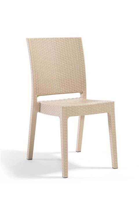 Sadık Plastik SP Capissi Zeugma Rattan Kolsuz Sandalye