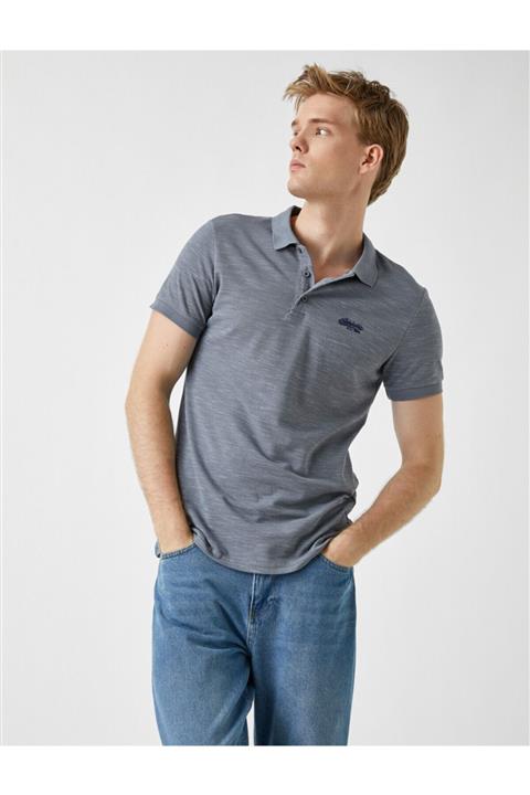 Koton Erkek Mavi T-Shirt Polo