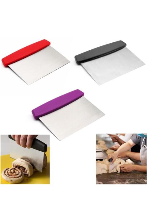 rennway Çelik Hamur Kesici Kazıyıcı Pasta Kek Dekorasyon Spatula Aleti