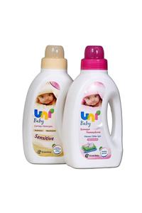 Nuk Uni Baby Sensitive Bebek Çamaşır Deterjanı 1500 Ml + Bebek Çamaşır Yumuşatıcısı 1500 Ml