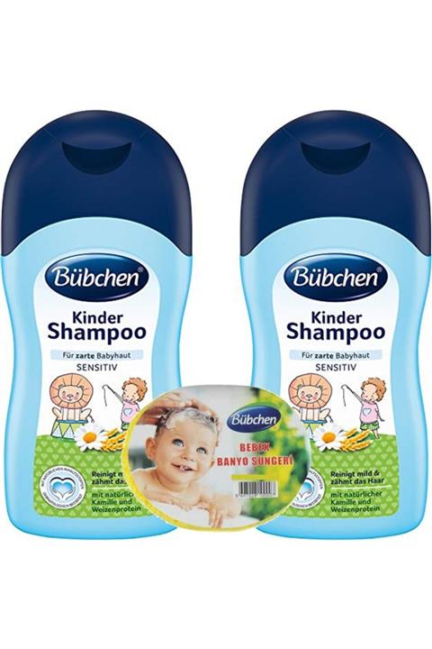 Bübchen 400 Ml Klasik Bebek Şampuanı 2li + Sünger Hediyeli