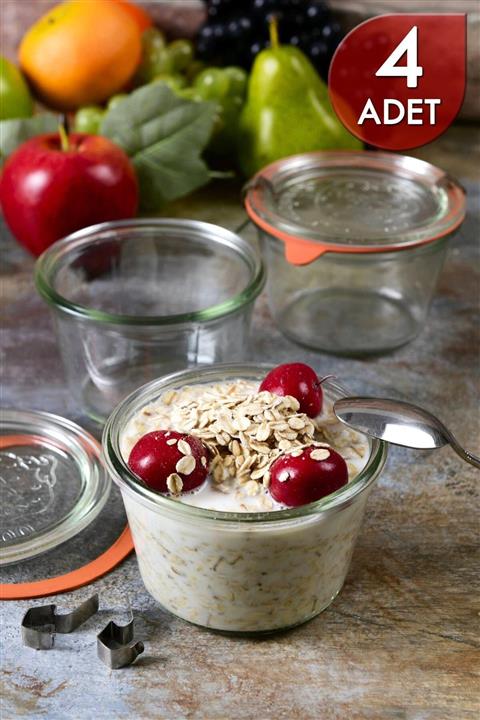 Weck 370 Ml Cam Saklama Kavanoz Seti (4 Adet)