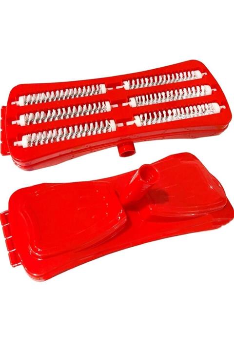 BLUE HOME'S Vilada Sopalı Saplı 6 Ağızlı Gırgır Süpürge Ak-644