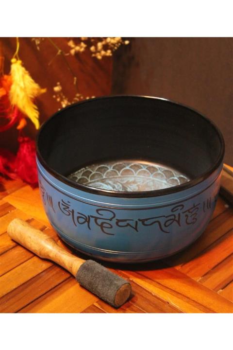 hediye sandalı Mavi Meditasyon Çanı 12 cm