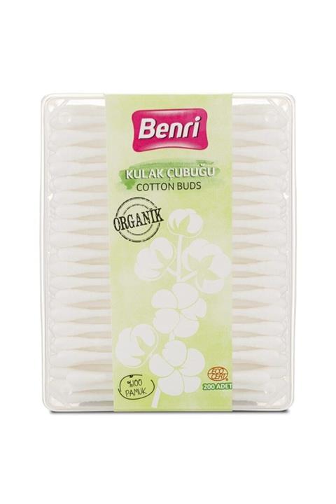 Benri Organik Kulak Temizleme Çubuğu 200 Adet