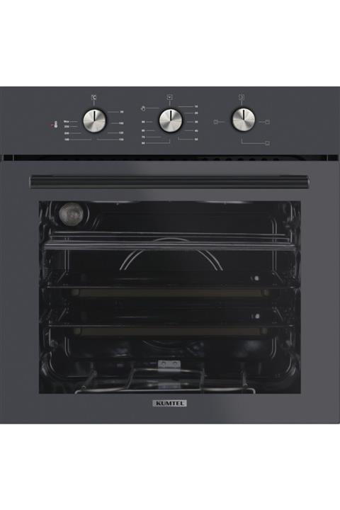KUMTEL Antrasit Gri Cam Ankastre Fırın