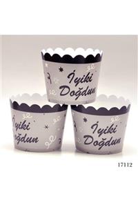 Lora Davet Cupcake Kabı Iyiki Doğdun (25 Adet) 17112 - Beyaz 17112