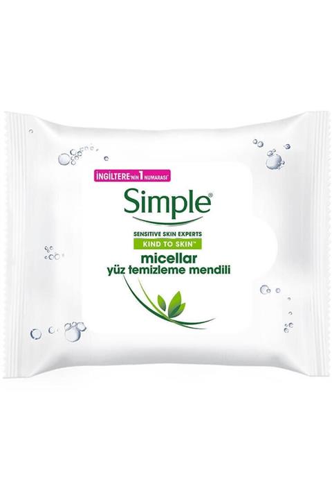 Simple Marka: Micellar Temizleme Mendili 25 Adet