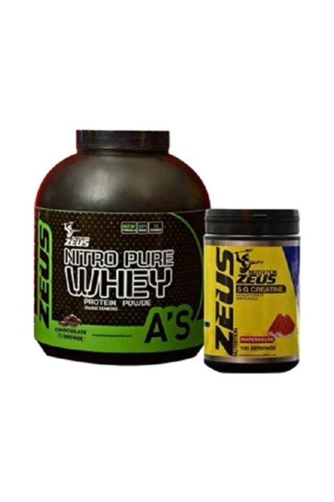 NUTRITION ZEUS Pure Whey Protein Tozu 2273gr Muz Zeus Nutrition Creatine 500 Gr