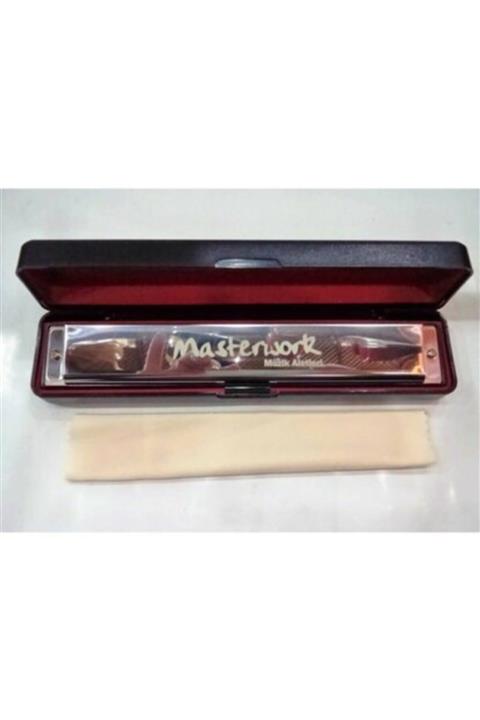 MASTERWORK Model Metal Kutulu 24 Delik Chromatic Ağız Mızıkası