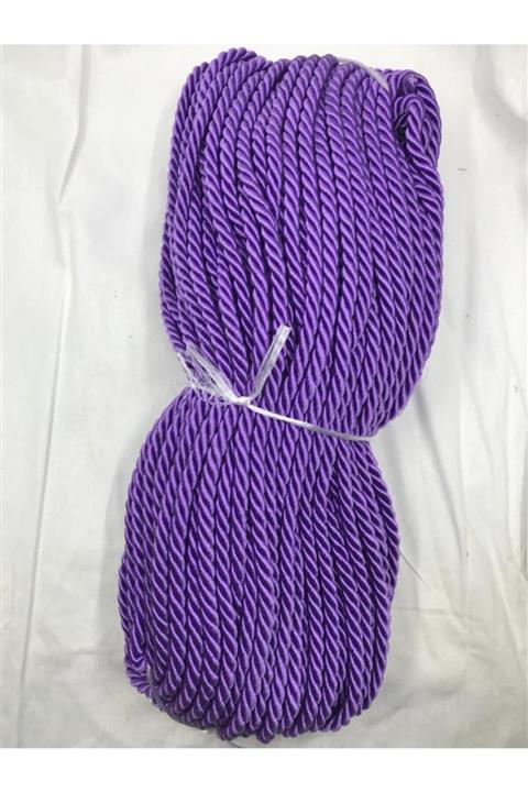DEMİRTAŞ KALIP 50 Mt Lila 8mm Halat Ip Renkli Halat Ip Supla Ve Kapı Süsü Ipi Hobi No 6