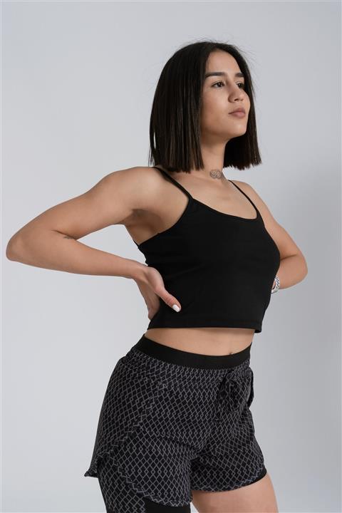 Gymwolves Askılı Body Crop Tops | Cotton Serisi |