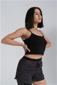 Gymwolves Askılı Body Crop Tops | Cotton Serisi |