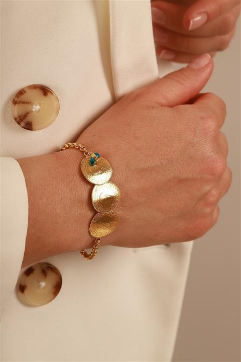 Aydın Kuyumculuk 3 Adet 22 Ayar Çeyrekli,gözlü Bileklik Agblk293