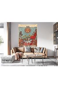 Hobimania Tarot The Sun Duvar Örtüsü Güneş 150x100 Cm Duvar Dekorasyon Moda