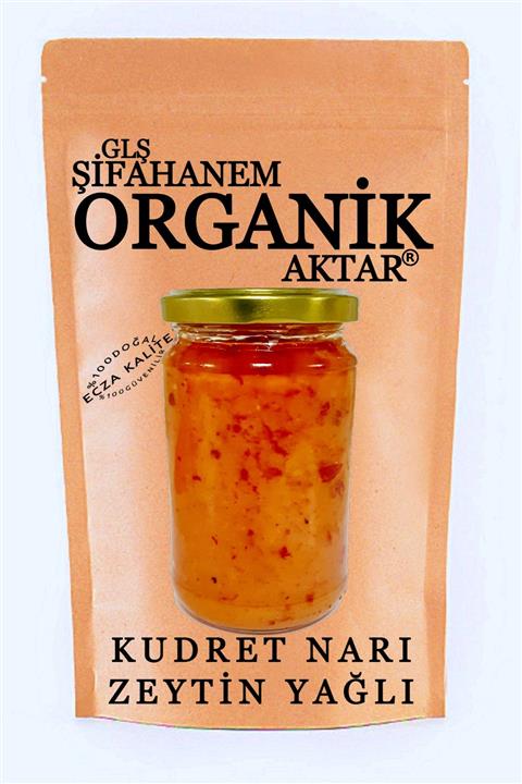 GLŞ ŞİFAHANEM ORGANİK AKTAR Ev Yapımı Zeytin Yağlı Kudret Narı Bürüt 500 gr