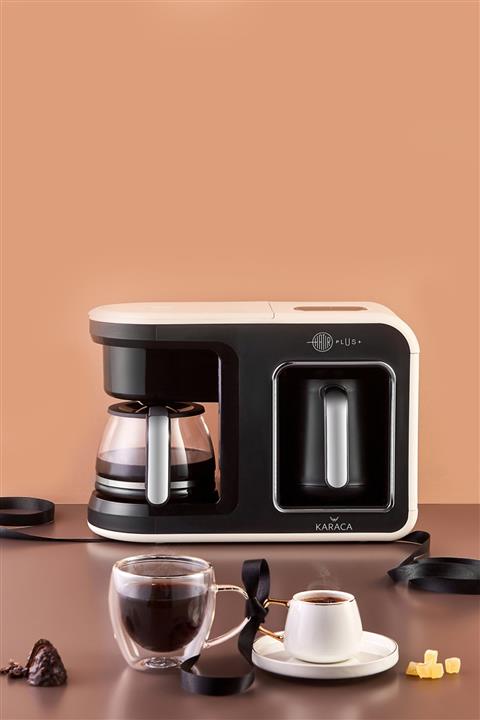 Karaca Hatır Plus 2 in 1 Krem Kahve Makinesi