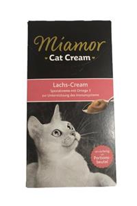 Miamor Cat Cream Lachs Cream Somonlu Yetişkin Kedi Sıvı Ödül Tamamlayıcı Mama 6x15gr