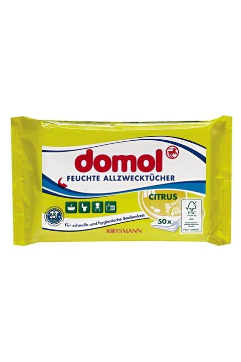 ROSSMANN Domol Limon Kokulu Islak Temizlik Bezi 50'li