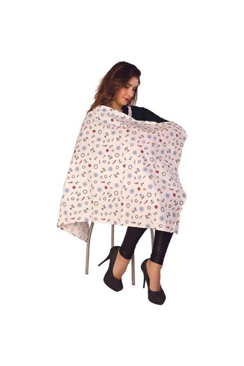 Moje Emzirme Örtüsü - Denizci Çapalı Desen