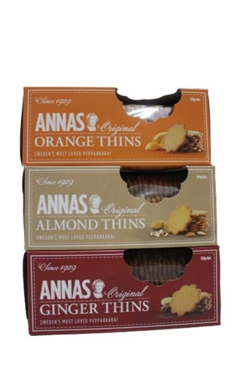 Lotus Annas Ginger Thins - Bademli- Portakallı Bisküvi 3'lü 150gr