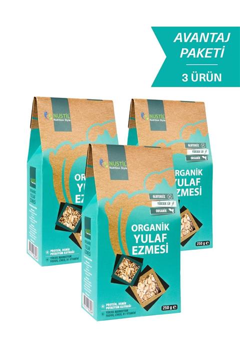 Nustil Nutrition Style Nustil Organik Glutensiz Yulaf Ezmesi 250 G X 3