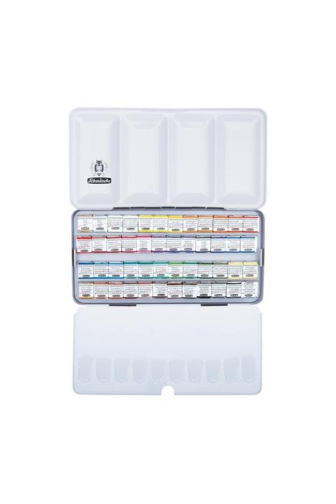 Schmincke : Horadam Aquarell : Sulu Boya Seti : 48 X Yarım Tablet (metal Kutu)