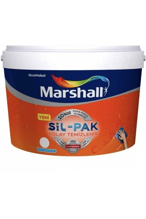 Marshall Sil-pak Silinebilir Leke Tutmayan Duvar Boyası 2.5 lt Deniz Kabuğu. (makinada Renklendirilir)