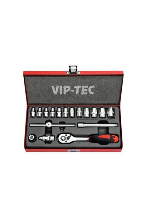 VipTec 1/4  Lokma Anahtar Takımı 18 Parça Vt114141