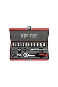 VipTec 1/4  Lokma Anahtar Takımı 18 Parça Vt114141