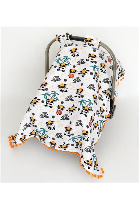 FG Store Pamuk Çok Amaçlı Müslin Puset Örtüsü Ve Minderi