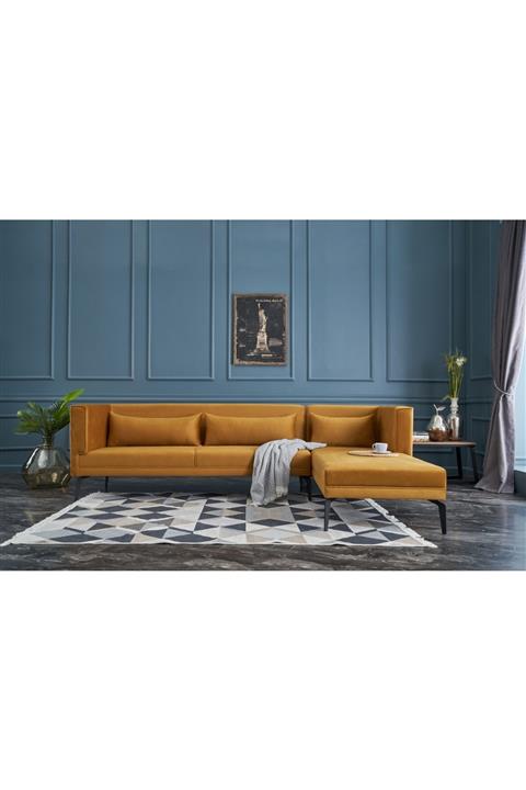 Evdebiz Ardosa Köşe Koltuk Gold Sağ