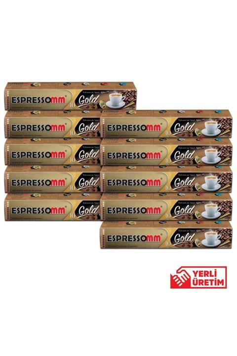 ESPRESSOMM Nespresso Uyumlu Gold Kapsül Kahve (100 ADET)