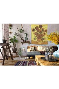 Hobimania Duvar Örtüsü Tapestry Vincent Van Gogh Sunflowers Ayçiçekleri 70x100 Cm Duvar Dekorasyon Moda